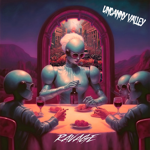 Pochette du "Uncanny valley" (2023) de RAVAGE